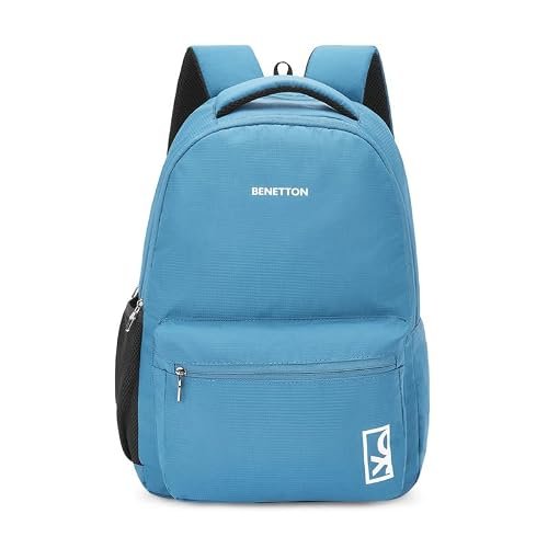 United Colors of Benetton Reuben Polyester 25L Casual Backpack For Unisex – Teal