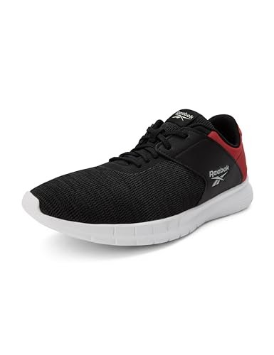 Reebok Men Synthetic/Textile Genesis Runner M Running Shoes Black/Vector RED UK-10