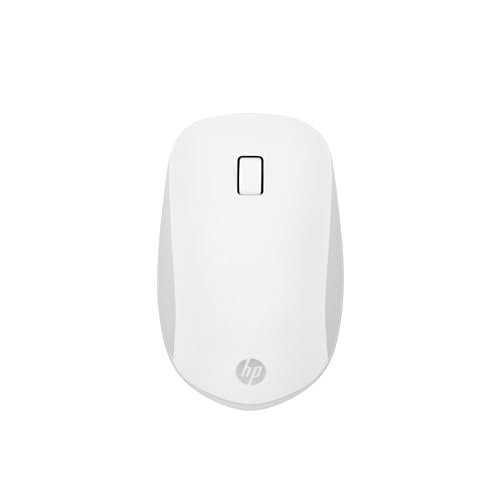 HP 410 Slim White Bluetooth Mouse/Bluetooth 5 connection/12 Month Battery life/1000-2000 dpi Multi-Surface Sensor/Compact and Ambidextrous Design