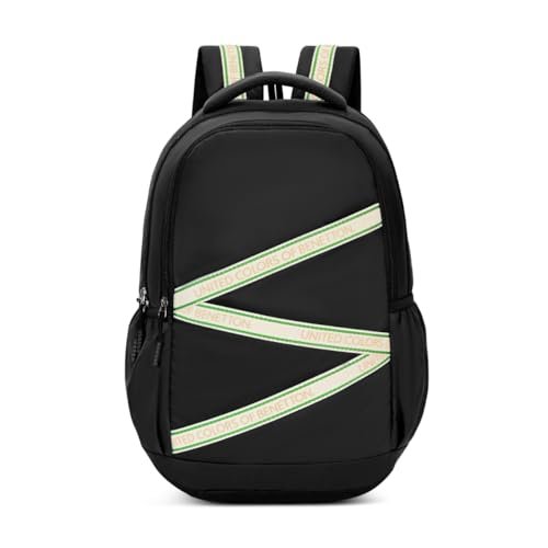 United Colors of Benetton Phantom 34L Laptop Backpack – Black | Water-Resistant | Fits 14-inch Laptop Compartment | Sleek & Organized for Professionals