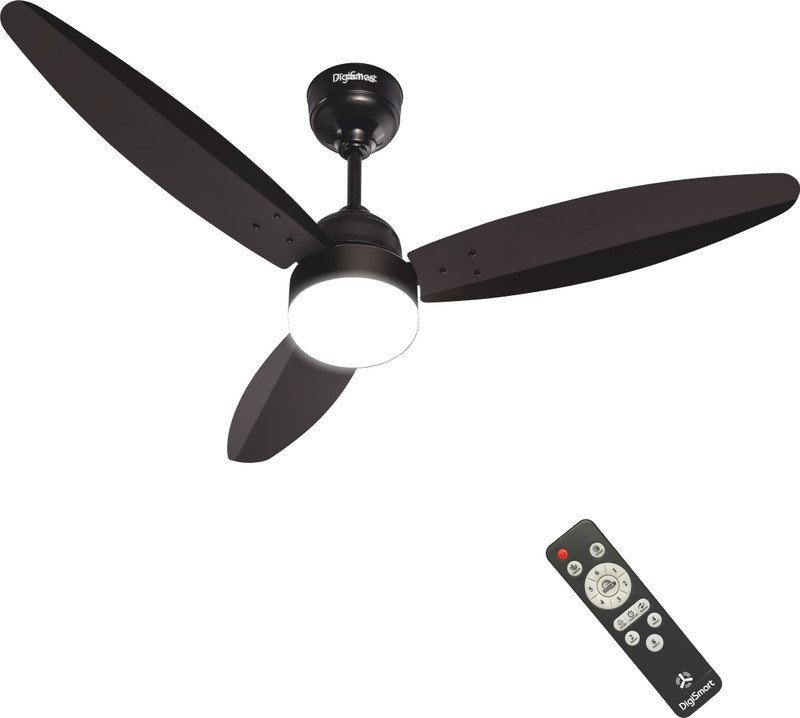 DIGISMART Autum Mark-1 | BLDC Motor | LED Light | Energy Saving with 5 Year Warranty BLDC Motor with Remote 1200 mm Ceiling Fan(5 Star | Smoke Brown | Pack of 1)