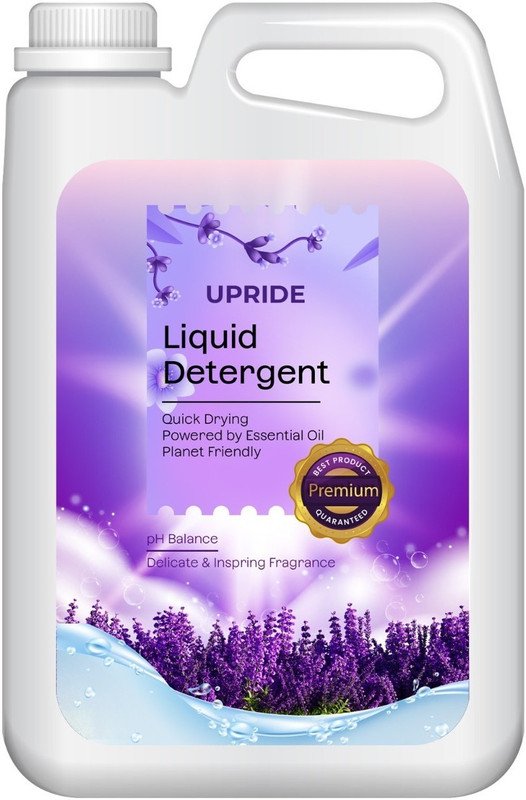 Upride High-Quality Ultra Wash Top load & Front Load machine liquid detergent, Lavender Liquid Detergent(5000 ml)