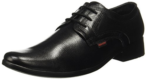 Red Chief Genuine Leather Formal Derby Shoes for Men | Elegant & Comfortable Office Wear | Black | RC3496