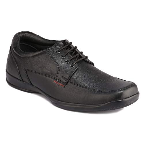 Red Chief Genuine Leather Formal Shoes for Men | Elegant & Comfortable Office Wear | Black | RC3499