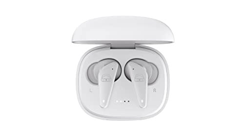 EKKO Earbeats T09 Bluetooth Truly Wireless in Ear Earbuds with mic, ENC Call Noise Cancellation,40H Playtime,10MM Driver, Twin Connect, Maxx Bass, Water Resistance, Siri & Google Assistant (White)