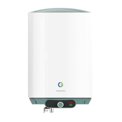 CG-Magnamix 15 Ltr Storage Water Heater (Geyser) | 5 Star Rated | High Rise Compatible | Glasslined Tank | Copper Element | Rust Proof Body | 100% Copper Element | 2 Yrs Product & 5 Yrs Tank Warranty