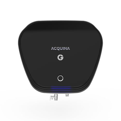 CG-Acquina 15Ltr Storage Water Heater (Geyser) 5-star | Nickel Plated Copper Element | Hirise Suitable | Glasslined Tank | Color Changing LED | Free Installation | 2Yr Product 7Yr Tank Warranty Black