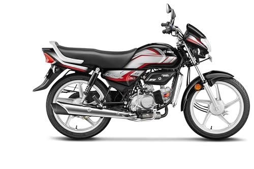 Hero MotoCorp HF Deluxe Drum Self Start Sports Red Black Booking for Ex-Showroom Price