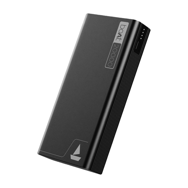 boAt 20000 mAh 22.5 W Slim Power Bank(Carbon Black, Lithium Polymer, Fast Charging, Quick Charge 3.0, Power Delivery 3.0 for Earbuds, Mobile, Smartwatch, Tablet)