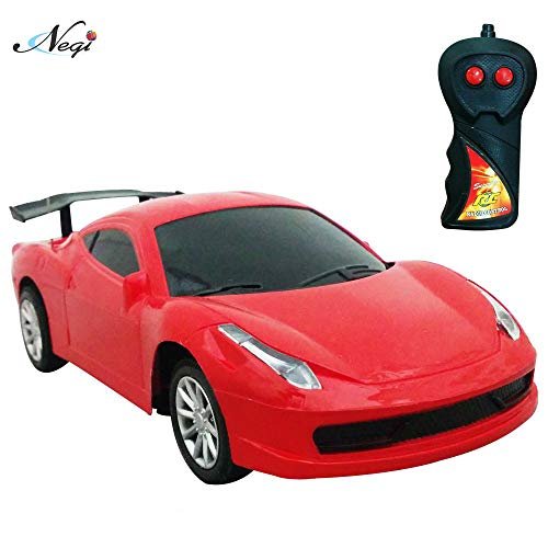 Negi Kid Plastic Remote Control Ferrari Model Car, Pack Of 1, Multicolour