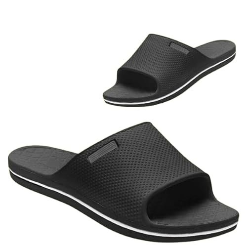 HIGHEK_Lightweight and soft slide slippers with style. Perfect for Mens