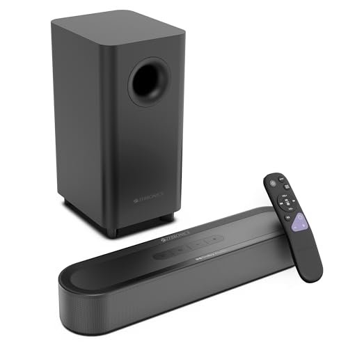 ZEBRONICS 2026 Launch 140W Soundbar with 13.3cm subwoofer, Dual Drivers, Dolby Audio, Bluetooth v5.4, ARC, USB, Optical in, AUX, LED Display, Volume & Media Control, Matte Finish (Juke Bar 9010C)
