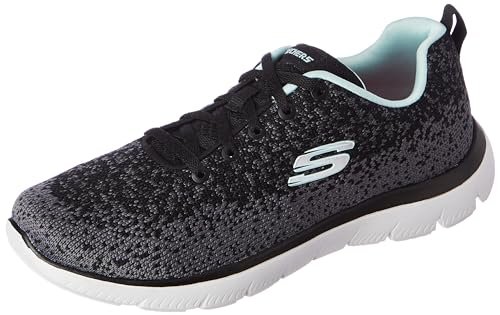 Skechers Womens Summits – 896224ID Black/Aqua Casual Shoe – 5 UK (8 US) (896224ID-BKAQ)