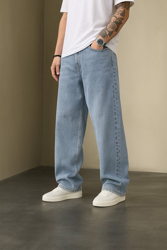 Gaucha Loose Fit Men Light Blue Jeans
