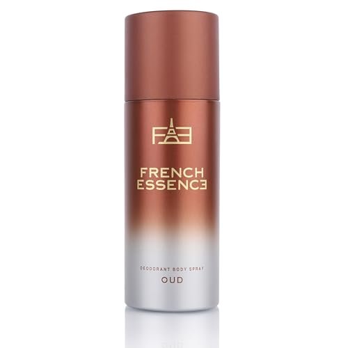 FRENCH ESSENCE Deodorant Spray Perfume Long Lasting Fragrance, Fresh Scent,Deep Impact Freshness OUD 150ml