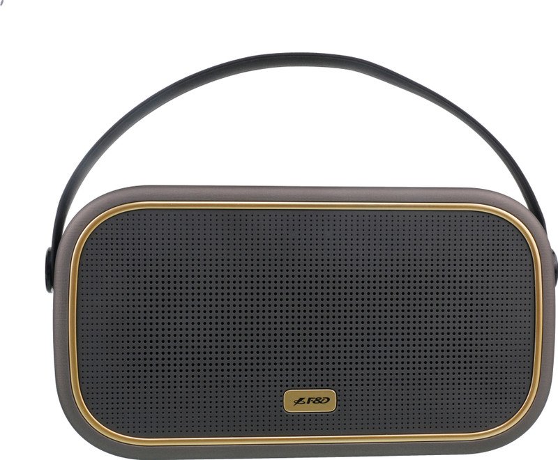 F&D W18 Portable 10 W Bluetooth Speaker(Brown, Gold, Black, Stereo Channel)