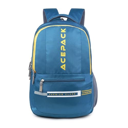 ACEPACK Adventure 23.80L Backpack – Lightweight & Durable Polyester Bag for Work, Travel & School with Breathable Mesh Padding (Teal)