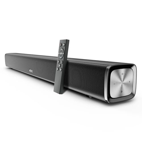 Mivi Nex 70 [New Launch] Wireless Bluetooth Soundbar, 70W Soundbar, 2,2 Channel Nex PowerStage Technology, Bluetooth v5.1, Signature Sound, Deep Bass, AUX USB Coaxial Inputs