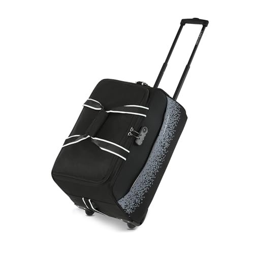 Lavie Sport Pixel Wheel Duffel Bag with Anti-Theft Combi Lock | 2 Wheel Duffle Bag | Built to Last Wheels and Trolley