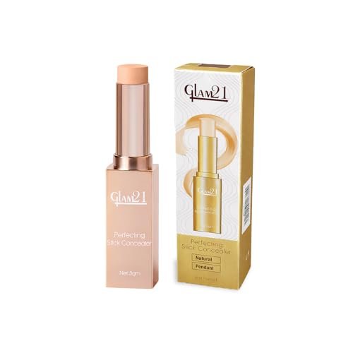 Glam21 Perfecting Stick Concealer | Vitamin E Enriched | Lightweight, Buildable Coverage | Natural Matte Finish | Contour & Highlight | For All Indian Skin Types | 8gm -04