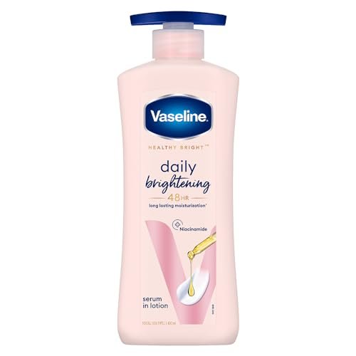 Vaseline Daily Brightening Body Lotion For Healthy & Glowing Skin with Niacinamide 400ml (Pack of 1)