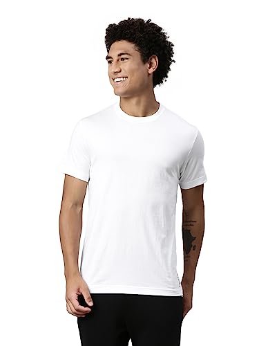 Levi’s Cotton Men’s Plain Regular Fit T-Shirt (PR681413_White XL)