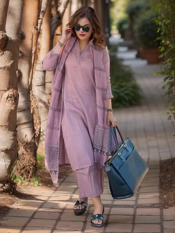 Lamba Creations Women Kurta Palazzo Dupatta Set
