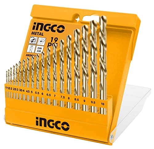 Ingco 19PCS HSS Twist Drill Bits Set (AKDB1195)