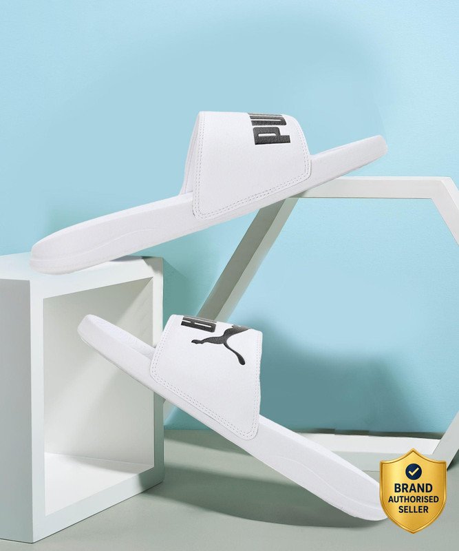 PUMA Men Popcat 20 RES Slides(White , 7)