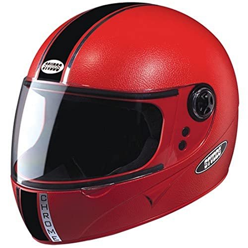 STUDDS Chrome Eco Full Face Helmet (Red, XL 600MM)