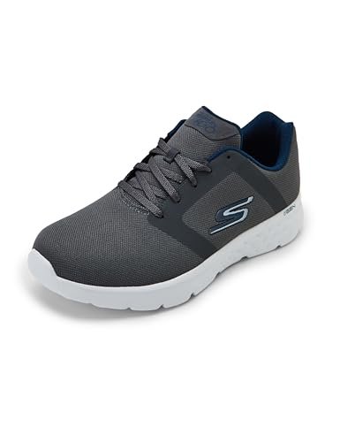 Skechers Mens Go Run 400 Charcoal/Blue Running Shoe – 11 UK (12 US) (894172ID-CCBL)
