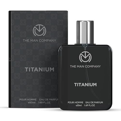 The Man Company Titanium Perfume for Men – 50ml | Premium Long-Lasting Fragrance | EDP for Men (Eau De Parfum) | Valentine gift Set for Boyfriend, Husband