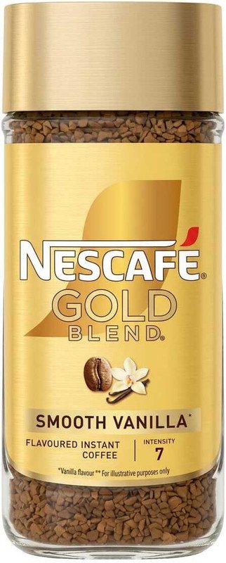 Nescafe GOLD BLEND SMOOTH VANILLA FLAVOURED INSTANT COFFEE Instant Coffee(95 g, Vanilla Flavoured)