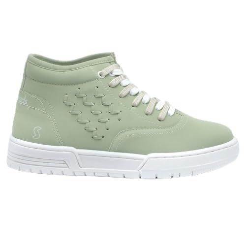 Twist | Women Casual Sneakers Shoes | High Ankle Shoes | Soft Cushioned Insole | Slip-Resistance | Arch Support| Women Shoes | Mint | 7UK