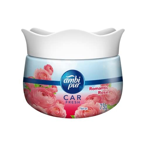 Ambi Pur Car Freshener Gel, Romantic Rose, 75 g