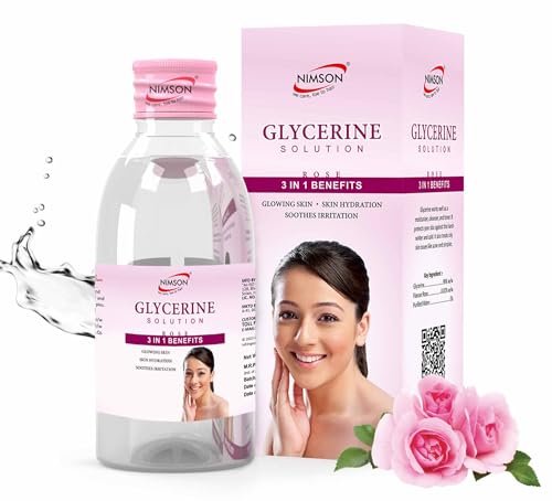 Nimson Pure Glycerine for Skin Care – 50ml | Moisturizes, Heals & Protects Skin | Soothes Irritation | Soft, Glowing Skin | Ideal for Oily & All Skin Types | 100% Vegan