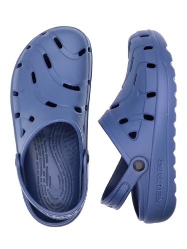 Red Tape Men’s Discover Comfortable Clogs || Sandals with Adjustable Back Strap for Men Navy Blue