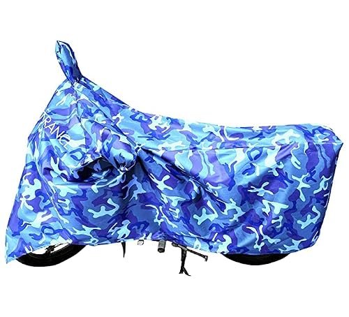 CreativeDesignz-Waterproof Full Body Bike Cover for Splendor & Hero Blue Jungle