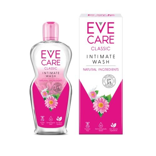 EveCare Intimate Hygiene Wash Classic, Gentle Cleansing With Natural Ingredients, pH 3.5, Dermatologically Tested, Perfect For Daily Use, 200ml