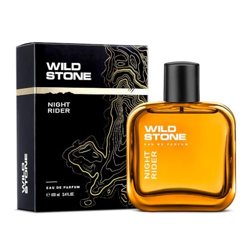 Wild Stone Night Rider Long Lasting Eau De Parfum Spray For Men, Oriental Fougere Scent, 100ml