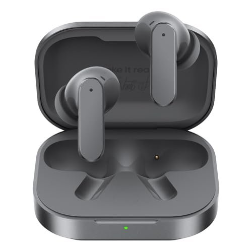 realme Buds Air 8,11mm+6mm Dual Dynamic Bass Drivers,58Hrs Playtime, 55dB ANC,6 Mic ENC, 45ms Low Latency, 360° Spatial Audio, Hi-Res LHDC, IP55 Dust & Water Resistant, BT v5.4 (Master Grey)