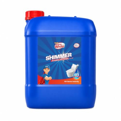 Shimmer Pro Max Toilet Cleaner – 10L | Professional Formula | Mega Refill Pack for Heavy Usage | Removes Tough Stains & Odours | Deep Cleaning Toilet Bowl Cleaner