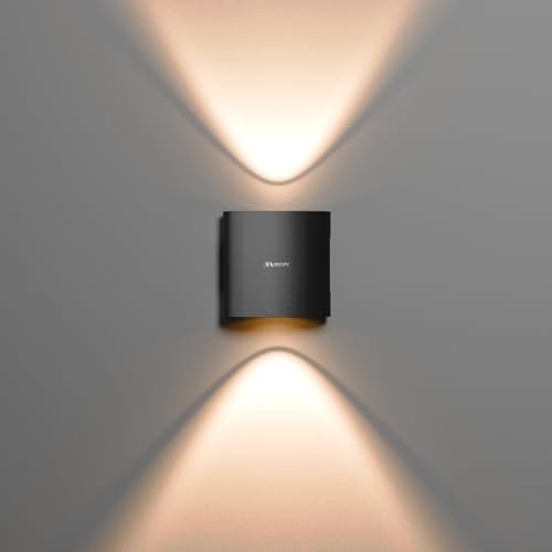 Murphy 2-Watt U-Shape Up Down Outdoor LED Wall Light with Aluminium IP65 Grade Waterproof Body Warm White, Pack of 1 (with 2 Years Warranty)