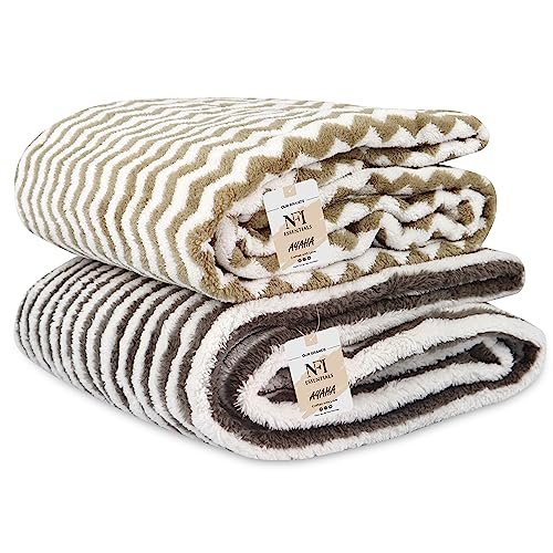 NFI essentials Microfiber Super Absorbent Bath Towel (57″x30″) Soft Bath Towel for Multipurpose Use for Sports, Travel, Fitness, Yoga, Bathroom, Gym (TOW-3-P1 & P3 (Pack of 2))