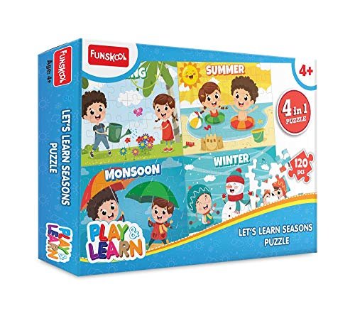 Funskool – Play & Learn Funskool Play & Learn-Seasons,Educational,120 Pieces,Puzzle,for 4 Year Old Kids and Above,Toy