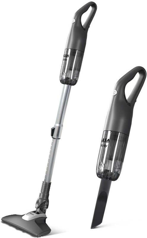 Inalsa Vactidy 2-in-1 Handheld & Stick for Home&Car|2200mAh Battery|14Kpa Suction| Cordless Vacuum Cleaner(Black)
