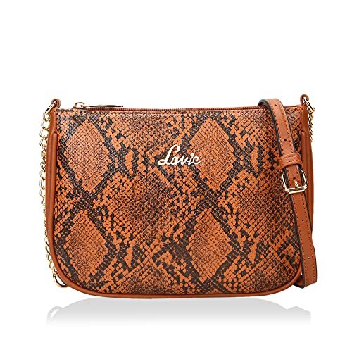 Lavie Women’s Pyth Keg Textured Sling Bag | Ladies Purse Handbag