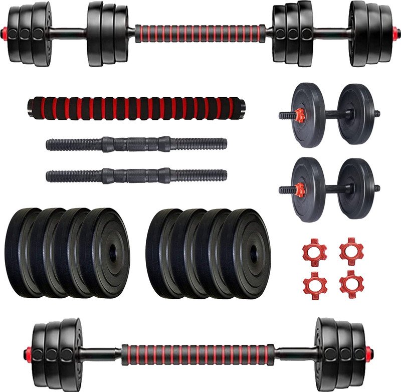 Protoner 3in1 convertible 8 kg (2kgx4) set home gym & Adjustable Dumbbell(8 kg)
