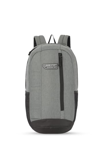 Lavie Sport 22 Litres Ledge Casual 3 Compartment Backpack | Premium 3 Compartment Backpack For Unisex – Grey