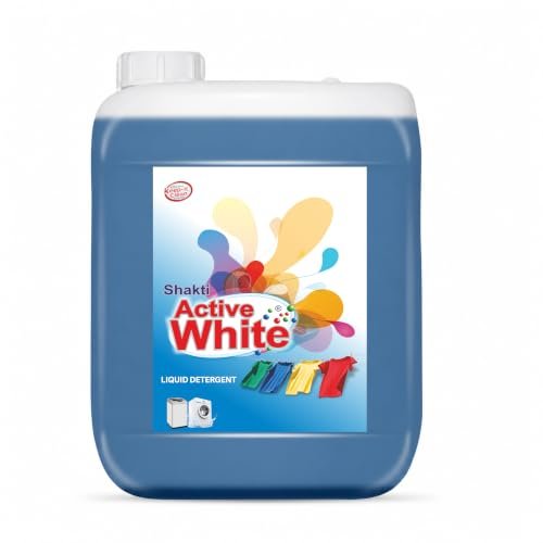 Active White Liquid Detergent – 10L Mega Jar | Lavender Fragrance | Powerful Stain Remover | Suitable for Front Load & Top Load Washing Machines & Bucket Wash | Gentle on Clothes
